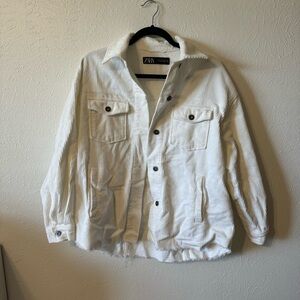 Zara oversized corduroy jacket